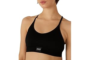 Pink Seamless Racerback Sports Bra: Ultimate Comfort for Low-Impact Workouts