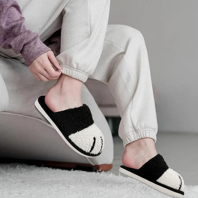 Pantuflas de gato MAXTOP mujer hombre suaves cálidas miniatura 2