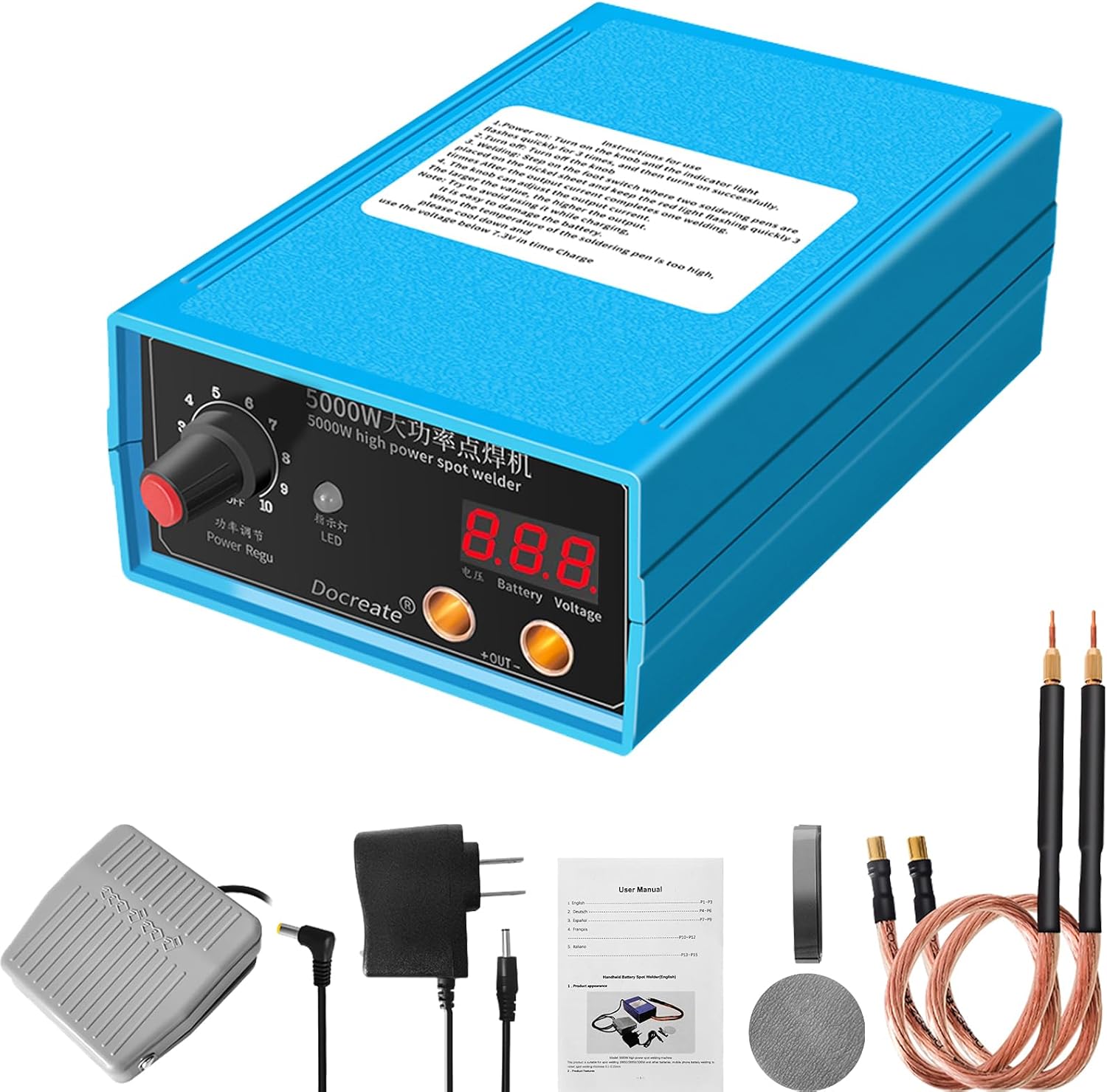 Geevorks 10-gear adjustable power Spot Welder