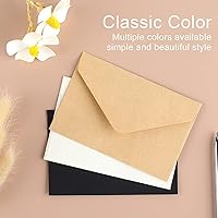 Vista 5 de Paquete de 100 mini sobres blancos de 4 x 2.75 pulgadas, sobres pequeños para tarjetas de regalo para bodas, baby showers, notas de agradecimiento