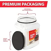 Vista 7 de Roots Circle Bicarbonato de sodio a granel 1 recipiente hermético grande de 35.2 onzas Bicarbonato de sodio puro para cocinar, hornear, limpiar