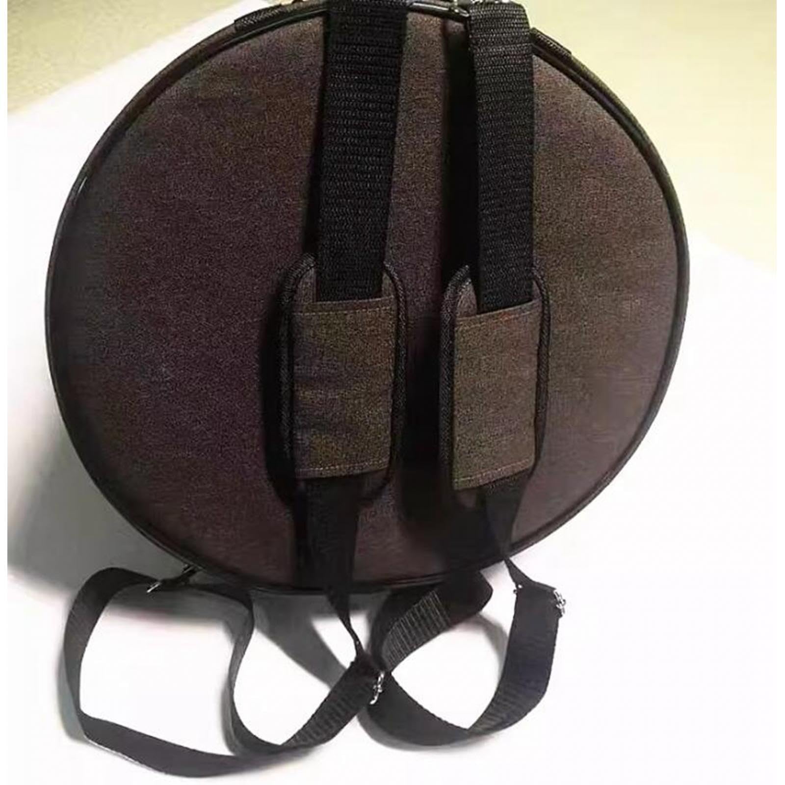 Harilla Schutzhülle für Snare-Drums mit Griffschutz, gepolsterte Schutztasche, Transportzubehör für Schlaginstrumente, Dunkelbraun