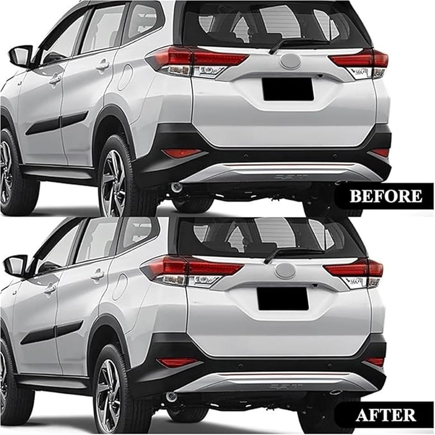 Rear Bumper Reflector Light for Toyota for Rush 2018-2019 2X Rear Bumper Reflector Brake Light Fog Lamp Park Driving Turn Signal(Style A)