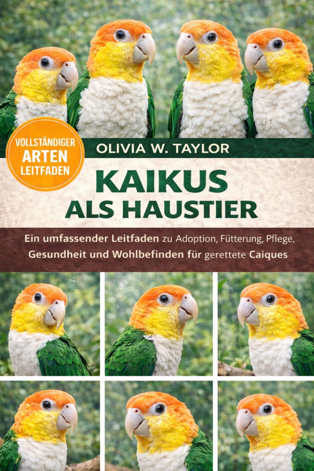 KAIKUS ALS HAUSTIER: Ein umfassender Leitfaden zu Adoption, Fütterung, Pflege, Gesundheit und Wohlbefinden für gerettete Caiques