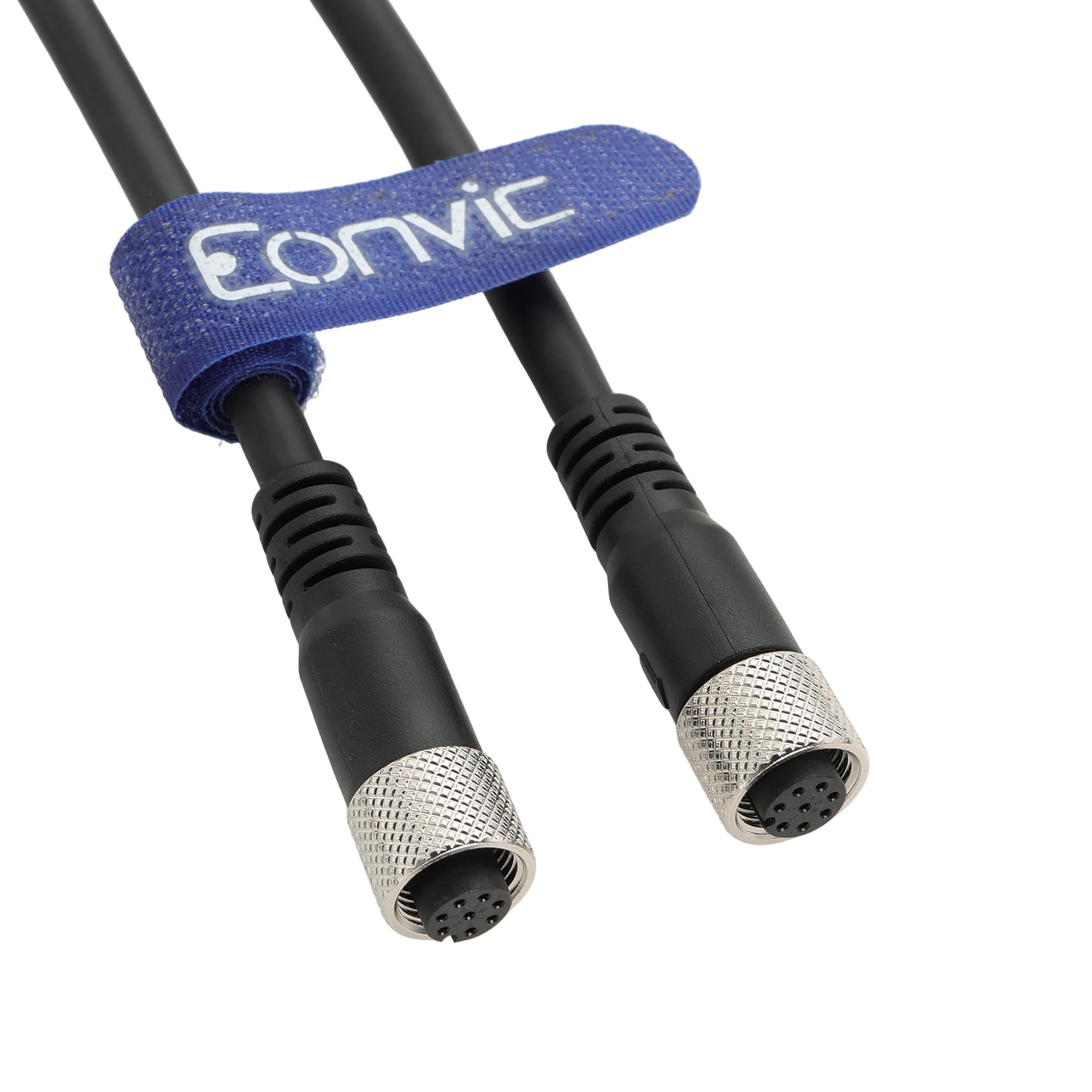 720073 M12 8-pinowy kabel Ethernet do łodzi AC EC żeński do żeńskiego zamiennik dla Humminbird, 8-pinowy przewód sieciowy z kodem A do Helix, APEX, SOLIX i Onix