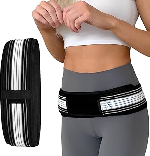 CATOR Antideslizante Cinturón de Soporte Sacroilíaco Cinturones Iumbares transpirable cinturón de soporte de la parte inferior de la espalda Ajustables Cinturón de Alivio del Dolor de Ciática