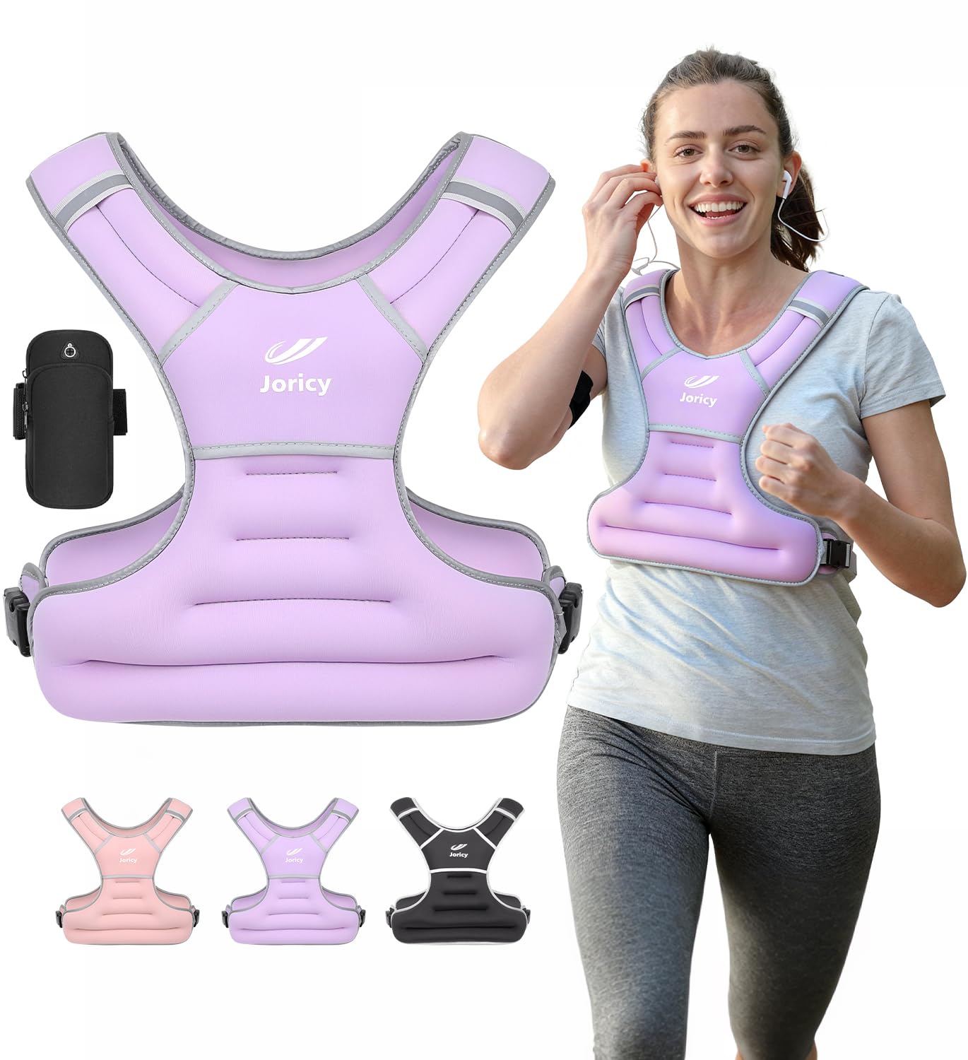 Weighted Vest Woman Men 6lb 8lb 10lb 12lb 15lb 18lb 20lb 25lb Weight Vest for Women Rucking Vests