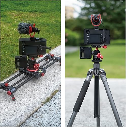 Miniatura 7 de Cabeza de bola de trípode, cabeza panorámica giratoria de 360 grados con asiento de zapata fría y placa QR de 1.496 in de ancho para cámara réflex