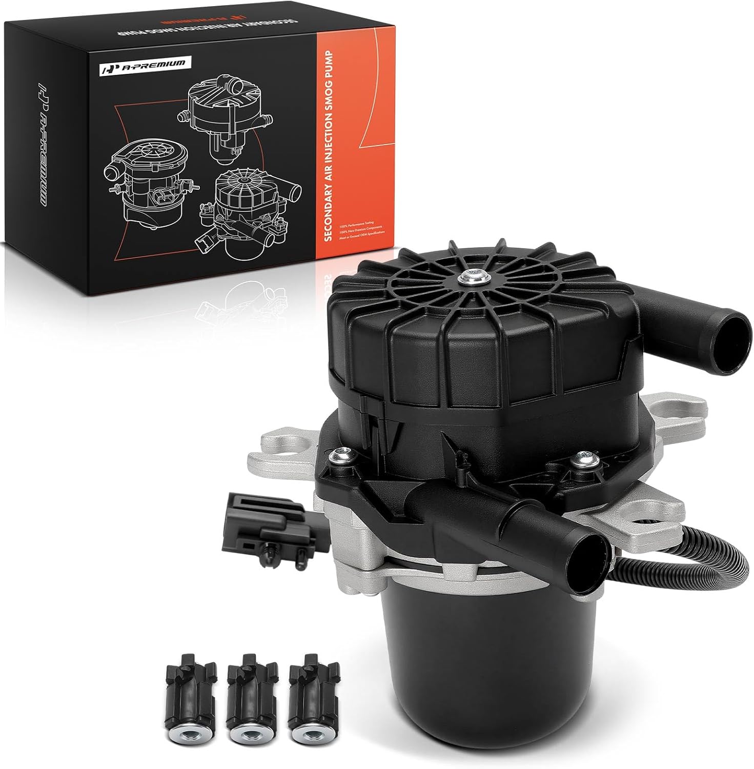 A-Premium Secondary Air Injection Smog Pump Compatible with Ford Focus 2003-2004 2.3L, Focus 2005 2.0L 2.3L