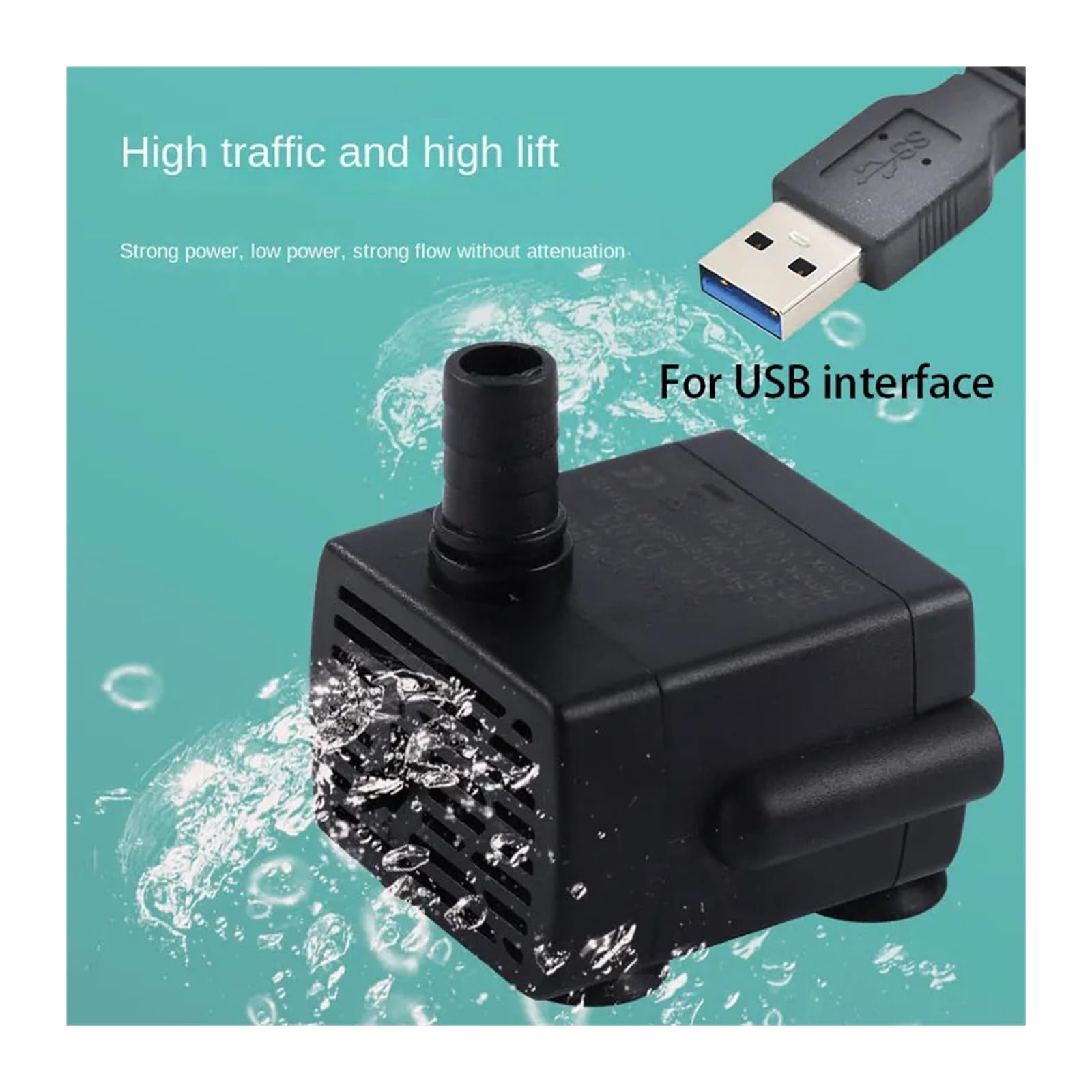 Il pannello solare con sistema di pompa dell'acqua USB 5V può essere utilizzato for gli acquari rocciosi e il pompaggio ad alta prevalenza di acqua potabile for animali domestici(3M set)
