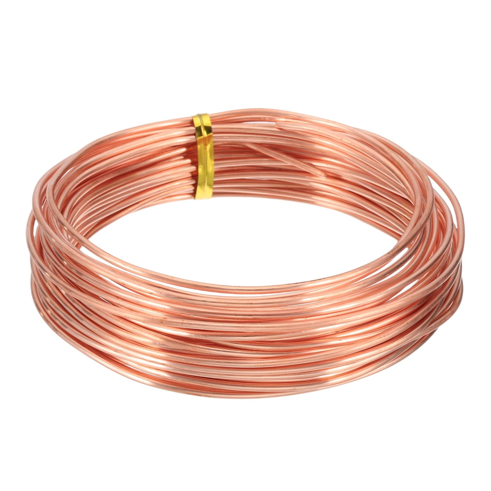QUARKZMAN 99.9% Filo Di Rame Solido Nudo, Filo Di Rame Puro Morbido 30 Piedi 15 Gauge (1.5mm) Per Artigianato Creazione Di Gioielli Giardinaggio Elettrocoltura (9m)