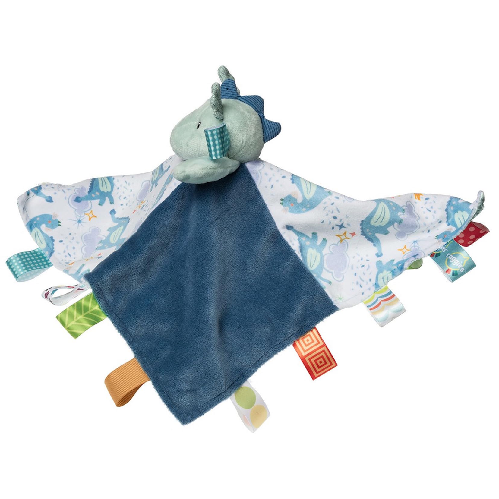 Taggies Peluche Lovey Couverture de sécurité avec étiquettes sensorielles 33 x 33 cm Drax Dragon
