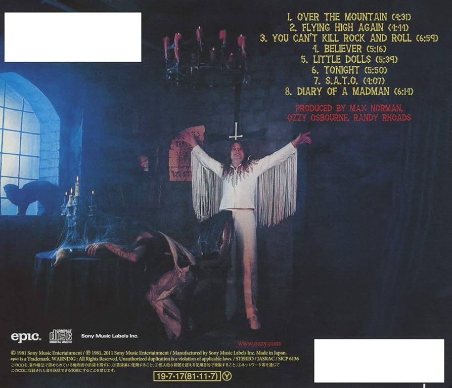 オジーオズボーン Diary of a Madman 日本盤LPレコード　帯付き オジーオズボーン Diary of a Madman 日本盤LPレコード 帯付き