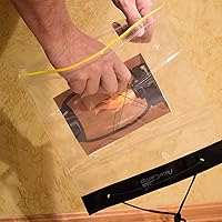 Vista 4 de AceCamp Funda impermeable para mapas, portador de mapas hermético, bolsa protectora transparente para camping, senderismo, documentos, electrónica