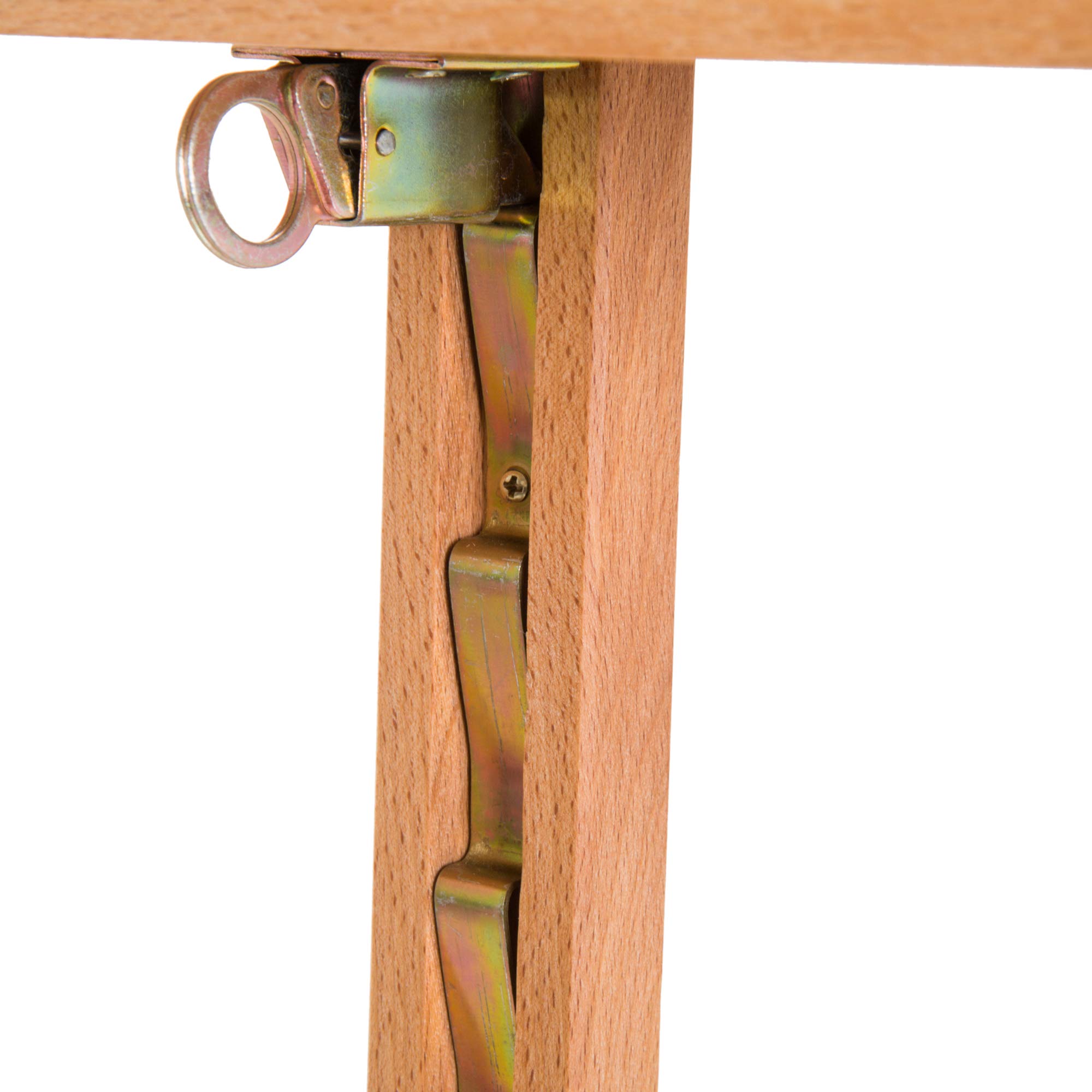 HOMCOM Chevalet d'artiste sur pieds inclinaison et hauteur réglable dim. 65L x 44l x 174-230H cm bois de hêtre clair