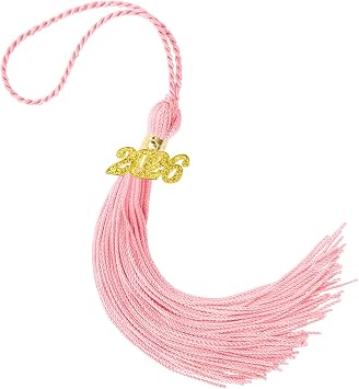 2026 Graduation Tassel, Pink Tassels for Graduation Cap, Class of 2026 Tassel with Golden Charm for Graduations Cap Hat Decorations Accessories Academic Memorial Grad Ceremonies Party Favors Supplies