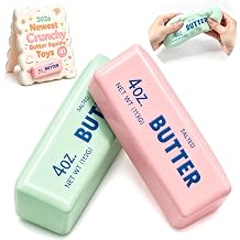 Crunchy Butter Squishy Toys,Slow Rise Fidget Squeeze Toy for Stress Relief