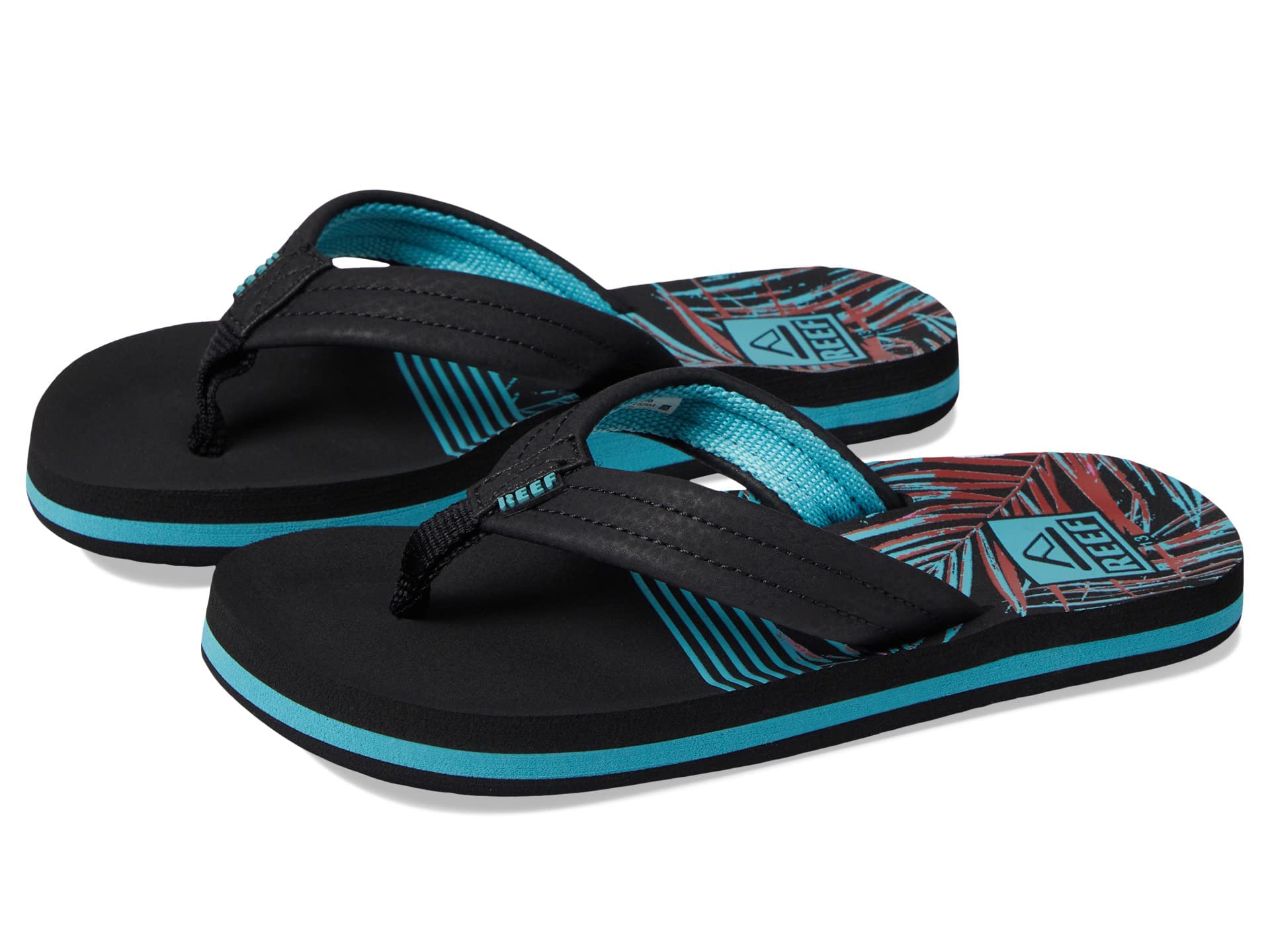 REEF Boys Kids Ahi Beach Flip Flop, Soft Cushion Footbed, Water Friendly