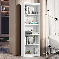Estante Livreiro com 5 nichos Multiuso Organizador Casa JD (Branco)