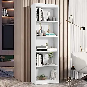 Estante Livreiro com 5 nichos Multiuso Organizador Casa JD (Branco)