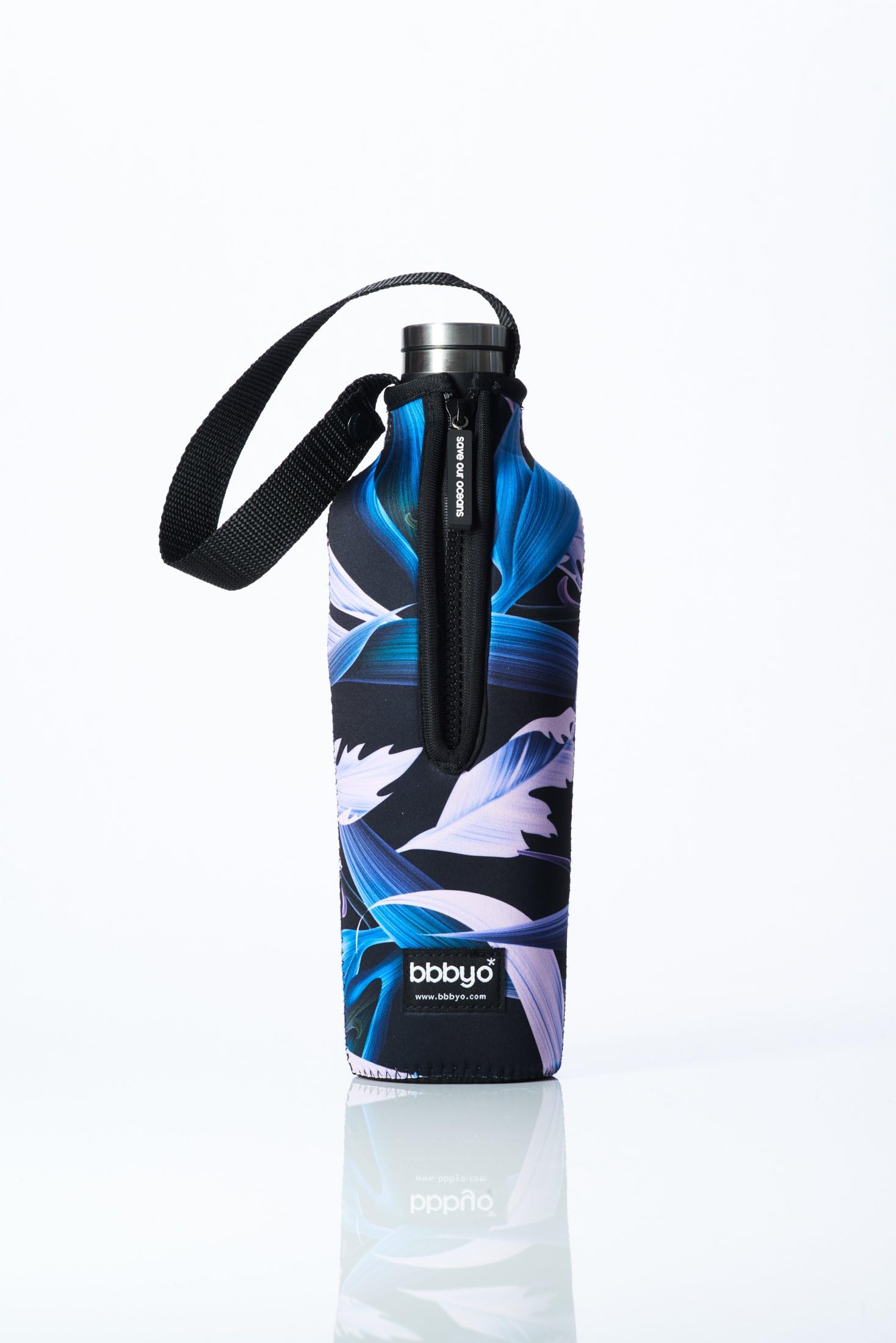 Bottleskinn by BBBYO Neoprene Insulated Carry Cover - 25oz/750ml sizes. Fits Corkcicle stainless steel bottles