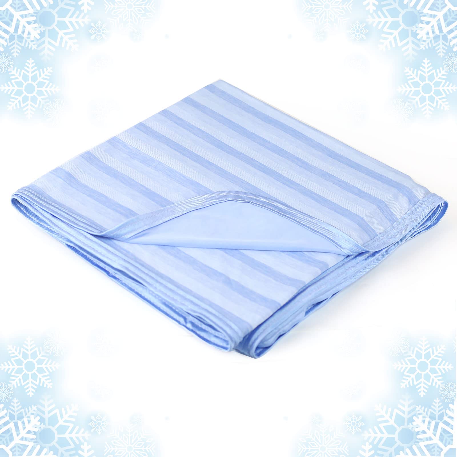 Ailemei Direct Cooling Blanket for Hot Sleepers,Lightblue,108"x90"