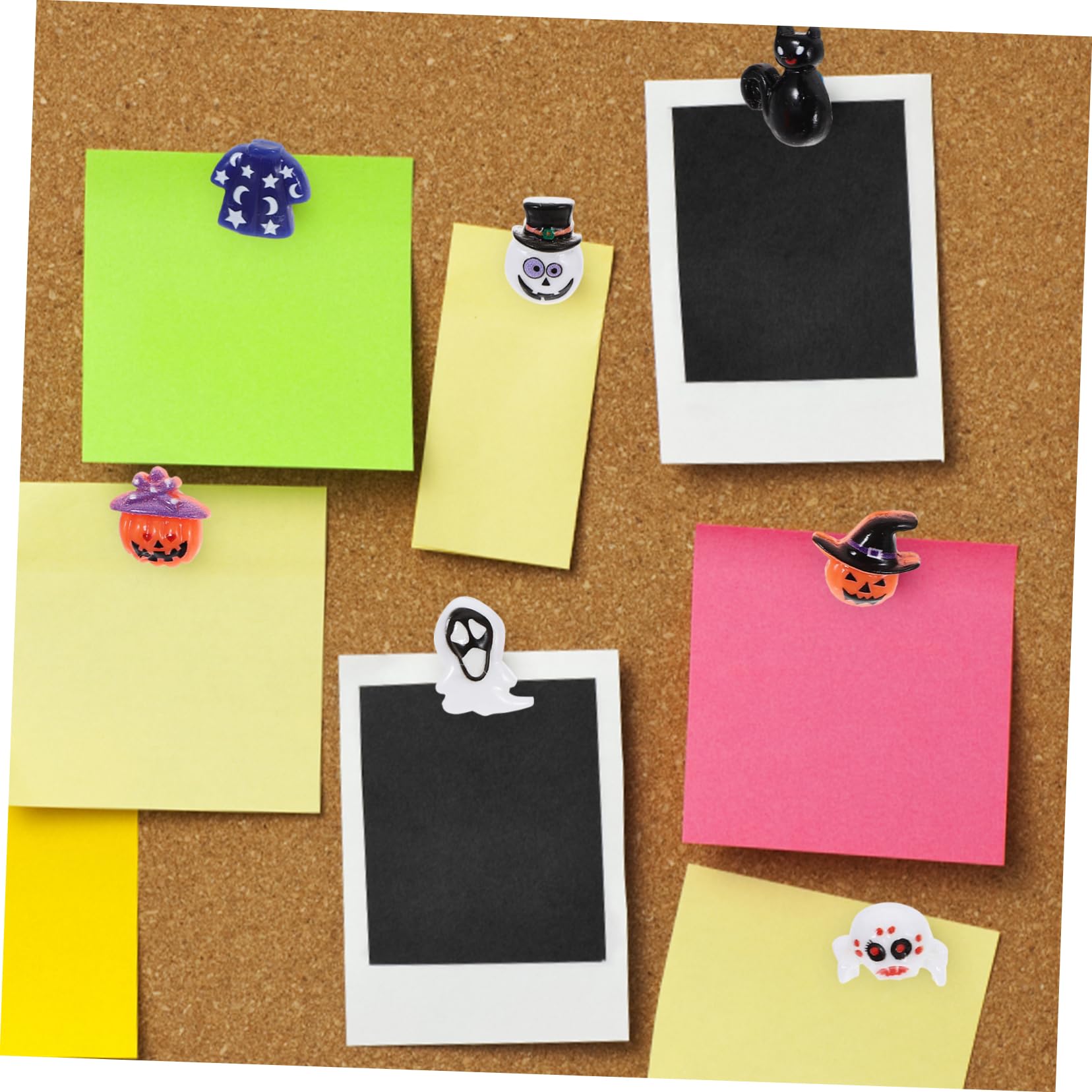 DOITOOL 5 Cajas Tachuelas Decorativas de Halloween Multifuncionales para Anuncios y Decoración de Paredes de Fotos Suministro de Pin para Corcho para Manualidades y Actividades Casa y