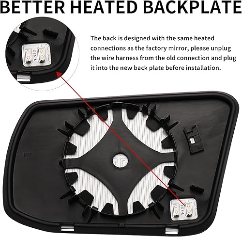 Miniatura 4 de Espejo lateral del pasajero de repuesto para Nissan Altima 2013 2014 2015 2016 2017 2018 Sentra 2013 2014 2015 2016 2017 2018  Espejo lateral