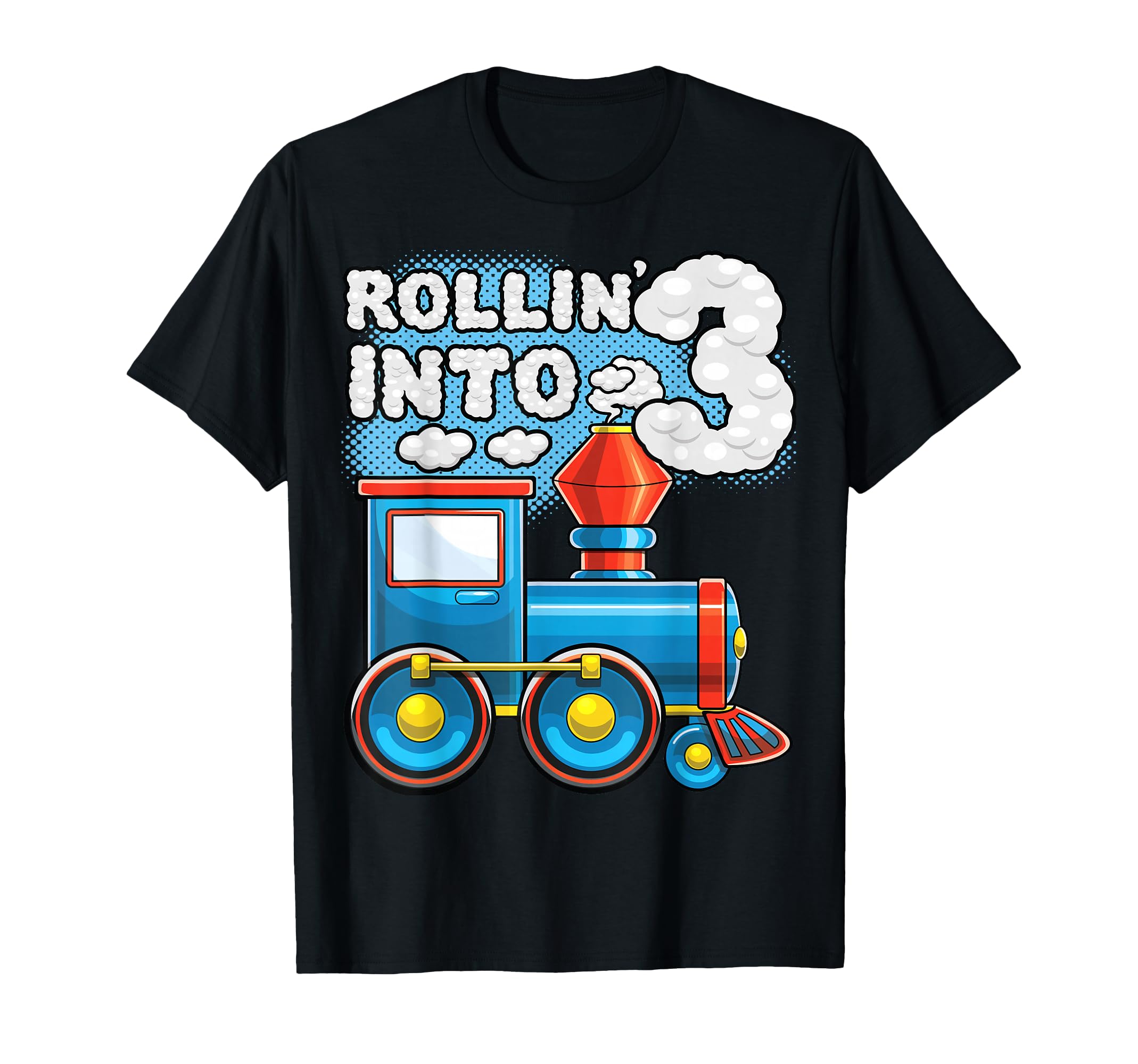 Photo 1 of Rollin' into 3 Train Birthday T-Shirt