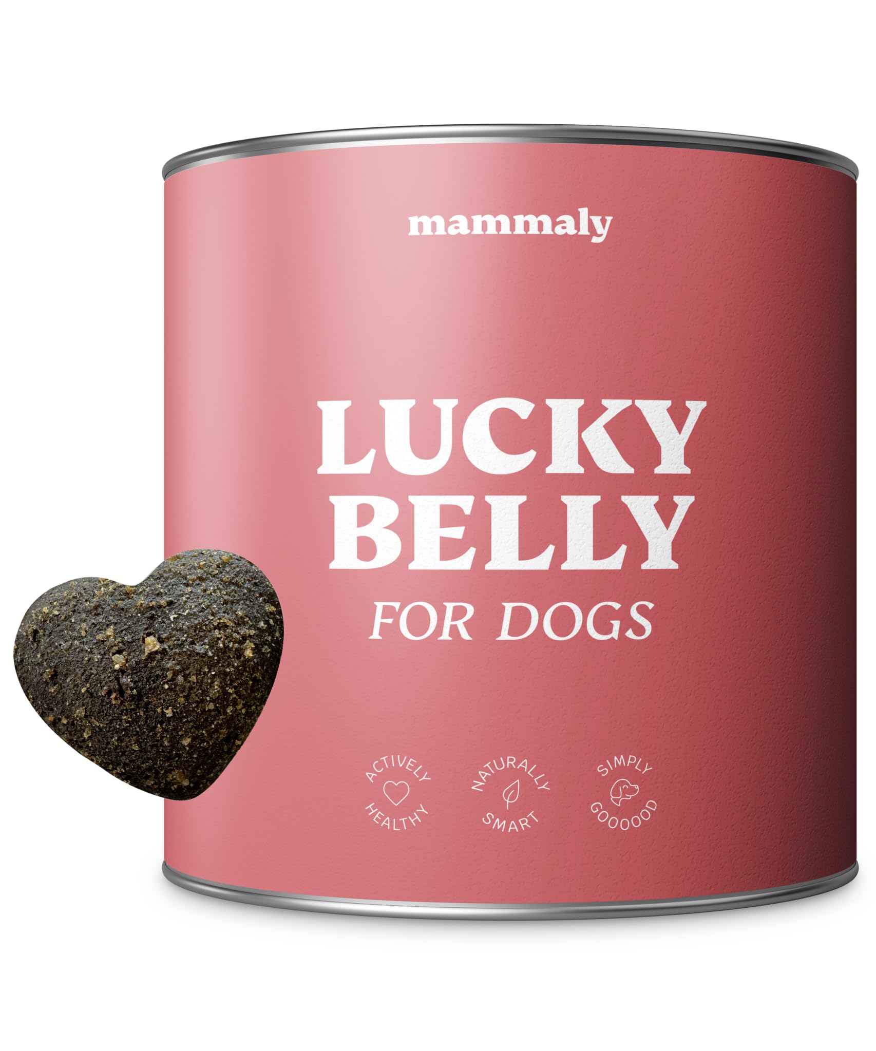 mammaly Probiotika für Deinen Hund - Lucky Belly 110 Drops (325g) - Bei Magenprobleme & Verdauungsprobleme für Magen-Darm, Verdauungssnacks bei Gras fressen & Kotfresser Leckerlies mit Huhn