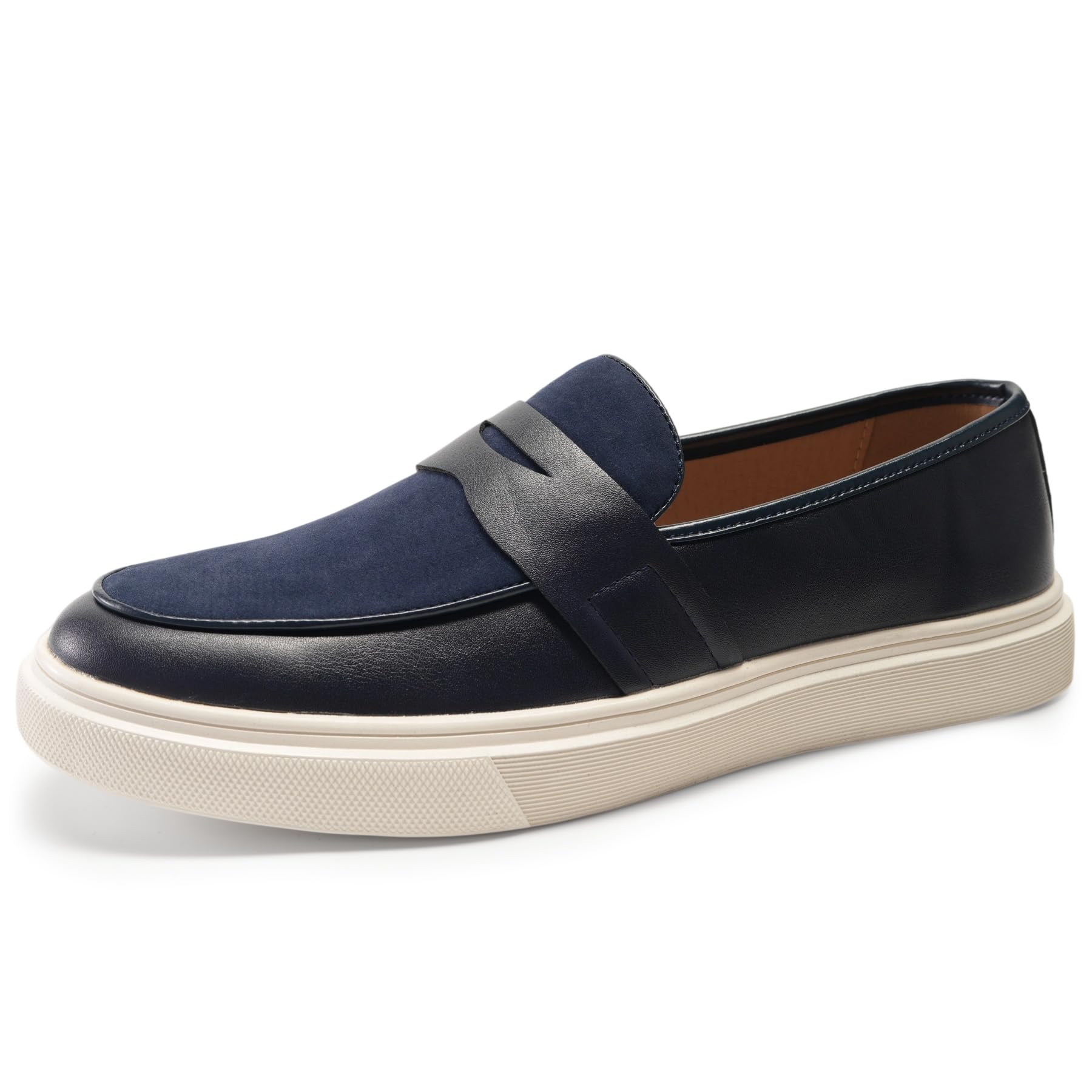 Allthemen Scarpe Casual Uomo Slip Mocassini Bassi da Ginnastica Leggeri Oxford On Tacco Medio Eleganti Brogue Derby