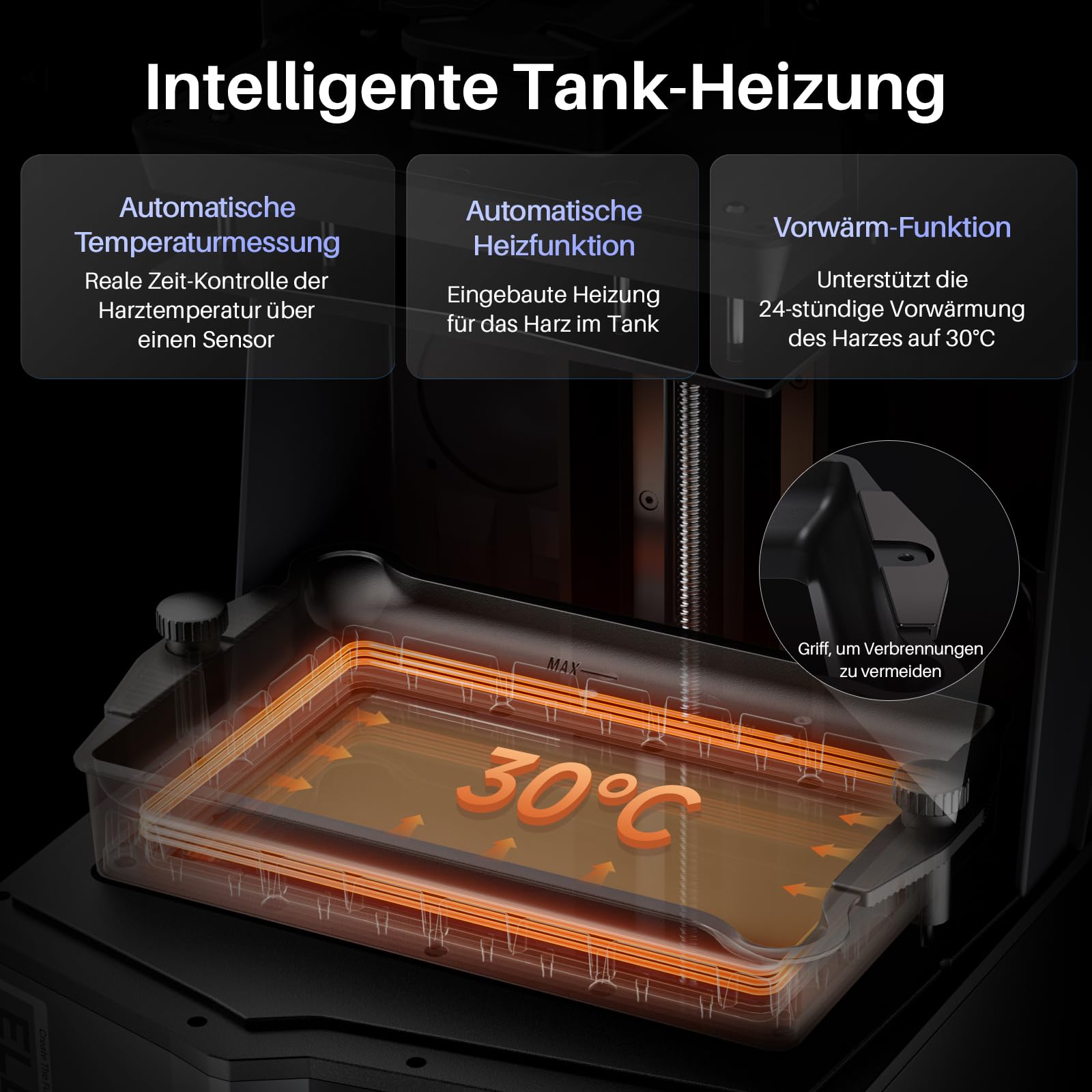 ELEGOO Saturn 4 Ultra 16K Stampante 3D Resina, Riscaldatore Serbatoio Intelligente, Stampa 150 mm/h, Fotocamera AI con Luce, Stampa Cluster WiFi, Grandi Dimensioni di Stampa 211,68 * 118,37 * 220mm³