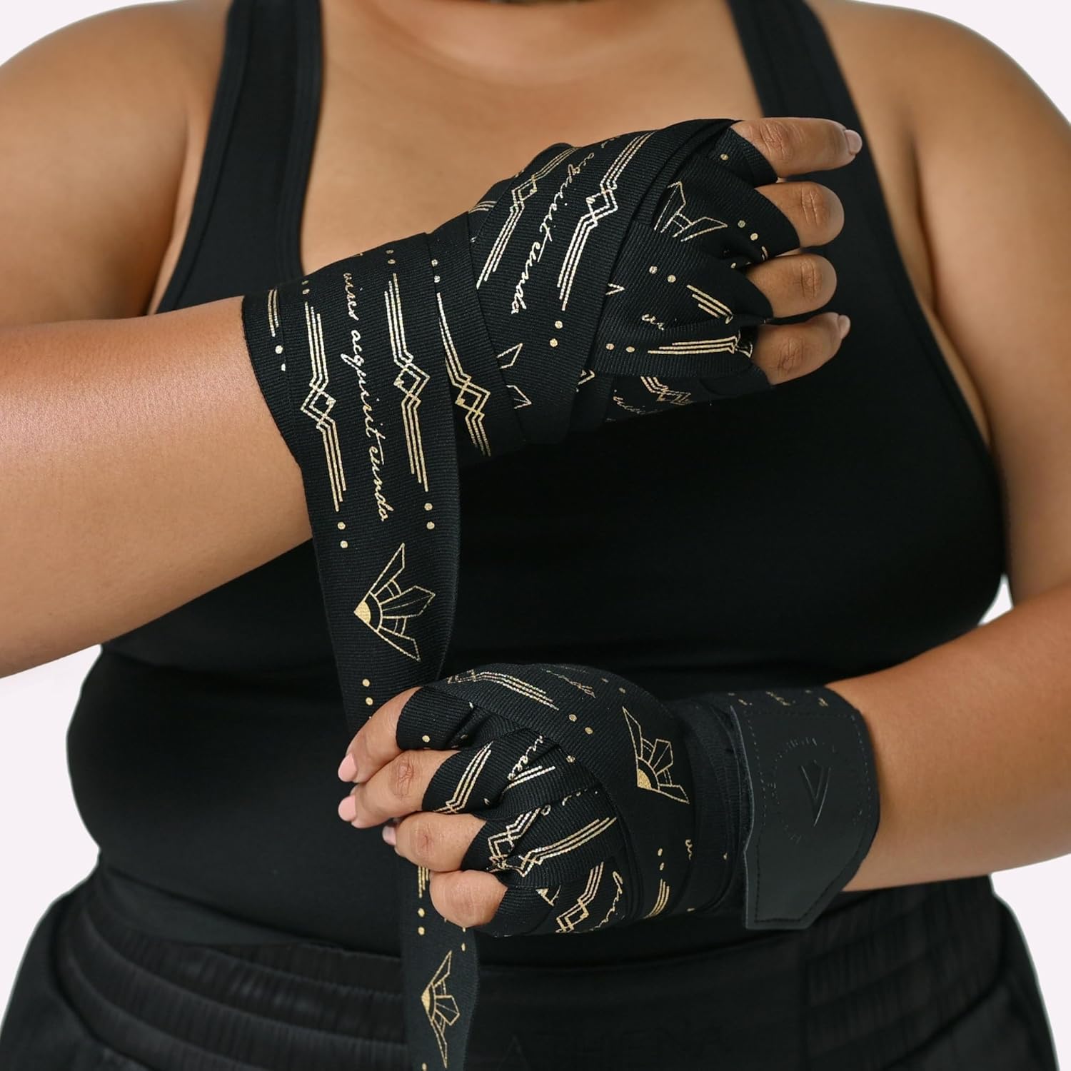 Muay Thai Starter Bundle (Black) - Diana Handwrap and Ankle Guard Support
