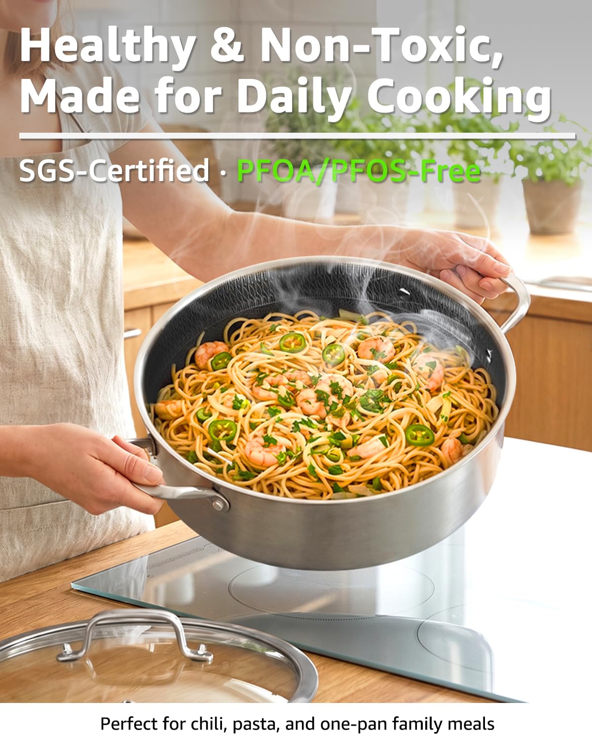 LOLYKITCH 7 Qt Deep Frying Pan with Lid -2