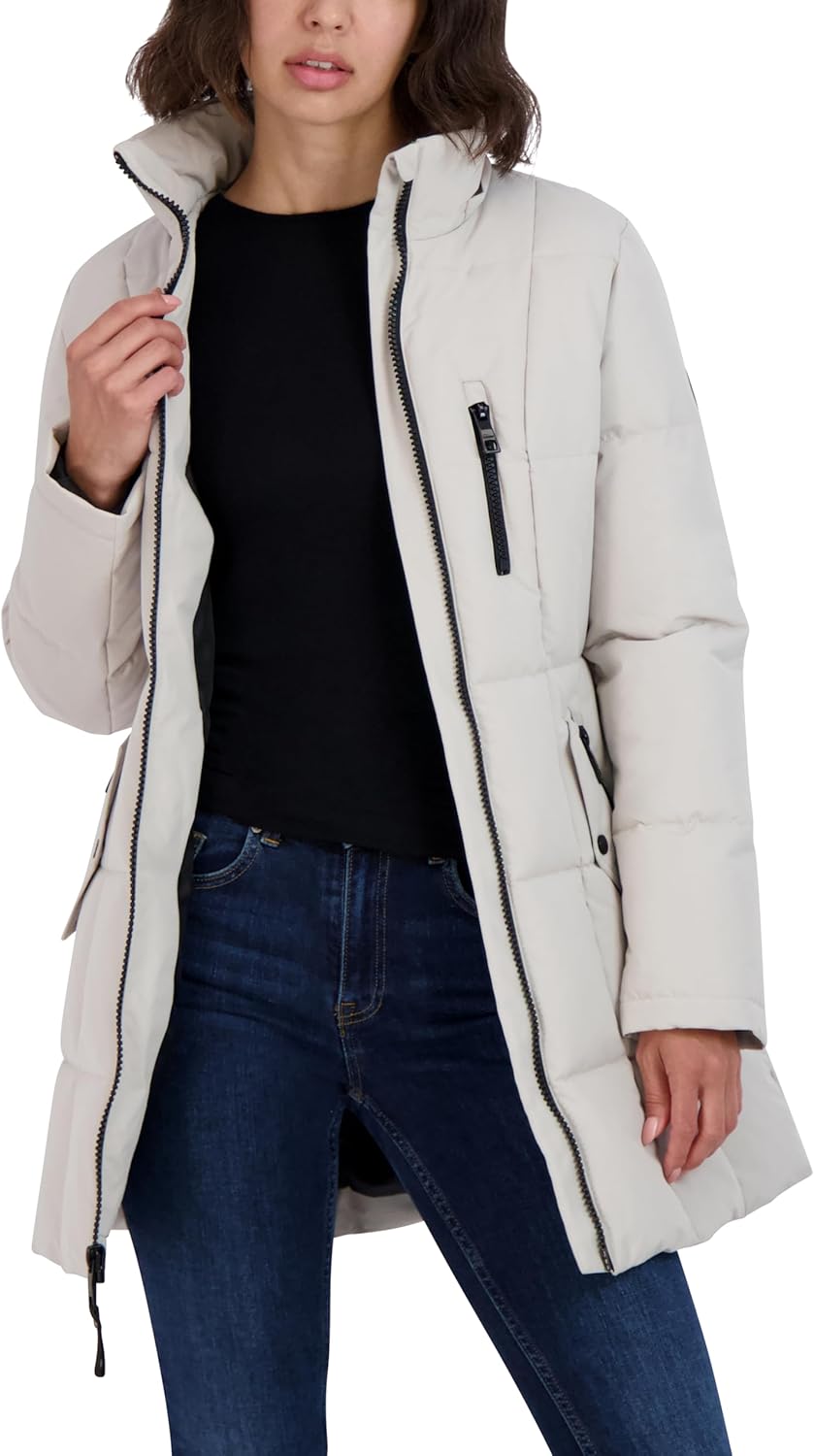 Nautica Women's Heavyweight Puffer Jacket With Faux Fur Lined Hood - Image 2