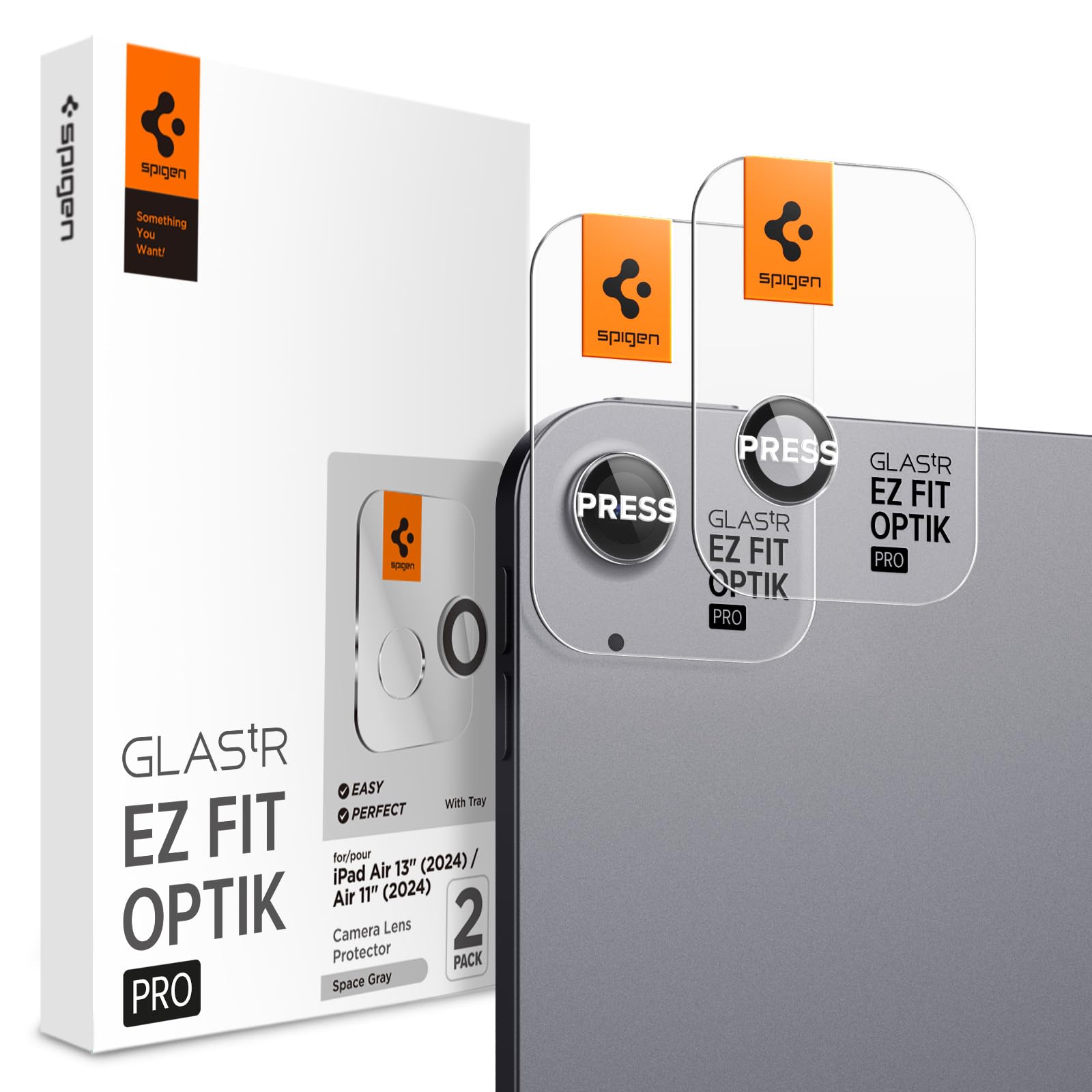 Spigen Glas.tR EZ Fit Optik Metal for iPad Air 11 inch / 13 inch 2024 (Space Gray) - 2 Pack (B0CXC66NCG) Amazon Price History, Amazon Price Tracker