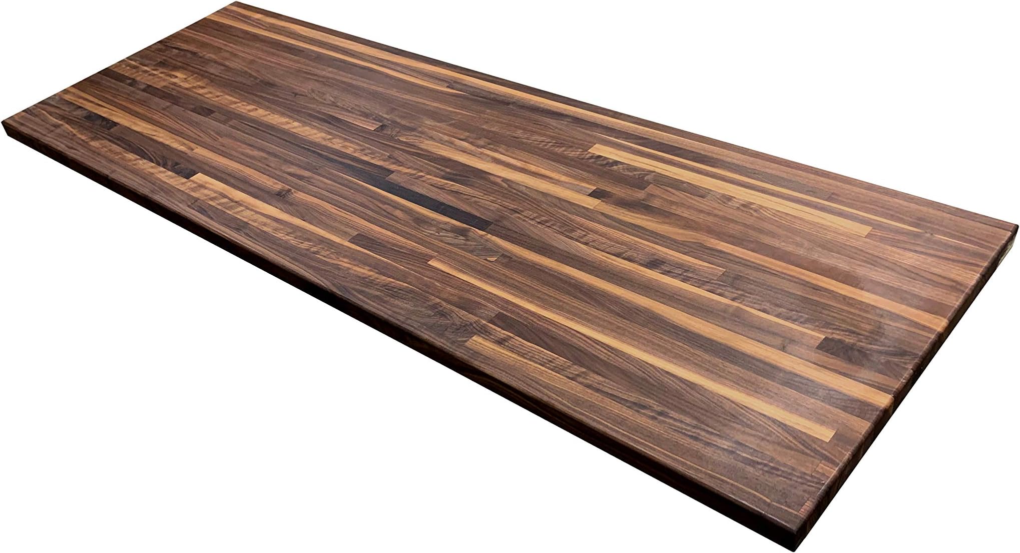 Walnut Edge Grain Butcher Block Wood Kitchen Tabletop - 1.5" x 30" x 72"