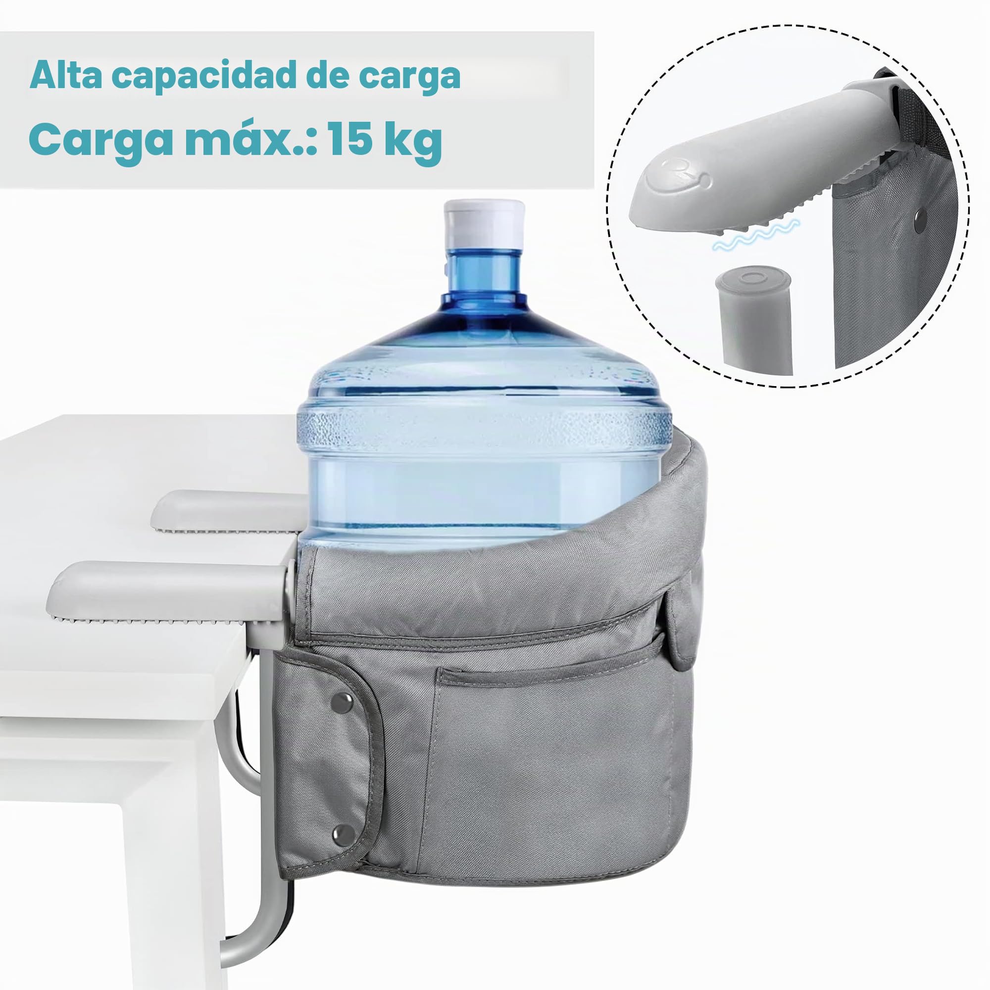 Silla Alta para Bebé, Bebe Asiento de Mesa Portátil con Bolsa de Transporte, Elevador de Silla para Mesa, Seguridad Silla Plegable, Ideal para Hogar y Viajar.