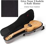 AKLOT 32 inch Gig Bag Carry Handle Case for 30" Baritone Ukulele 32" Bass Ukulele Guitalele 12MM Thick Padding with Humidifier