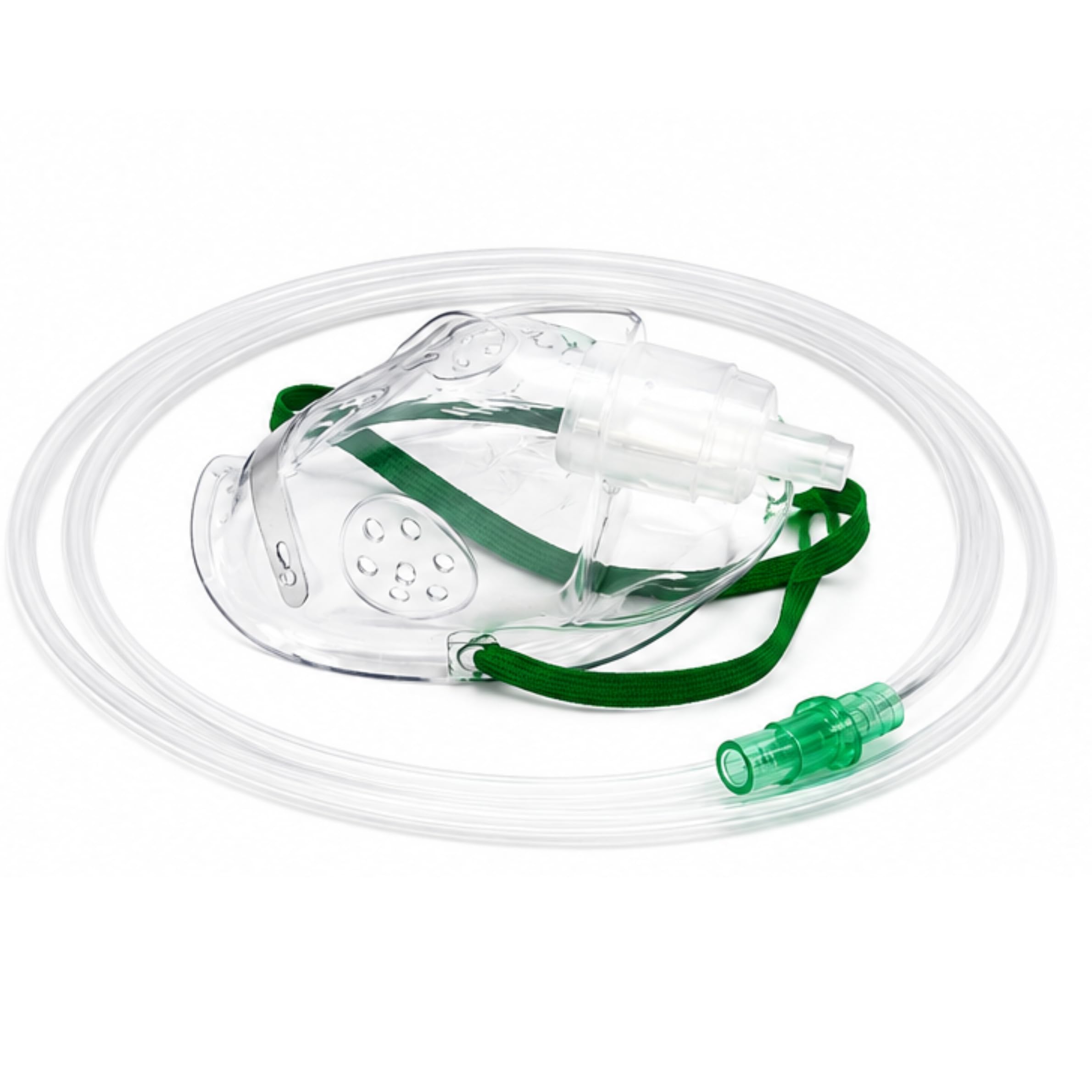 RESUSCITATIONS Oxygen Mask with Tubing (Paediatric) Universal Adapter with Adjustable Elastic Strap - Oxygen Face Mask for Paediatric, Soft Mask With Perfect Fit Crush-Resistant Tubing 1