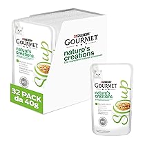 GOURMET Nature’s Creations Soup Cibo Umido per Gatti Adulti con Tonno Naturale e Verdure 32 Buste da 40g