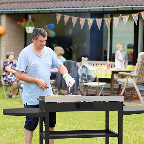 Miniatura 7 de TAILGRILLER Juego de 4 tubos de quemador para plancha Blackstone de 36 pulgadas, juego de 4 tubos de quemador rectos de acero inoxidable con 4