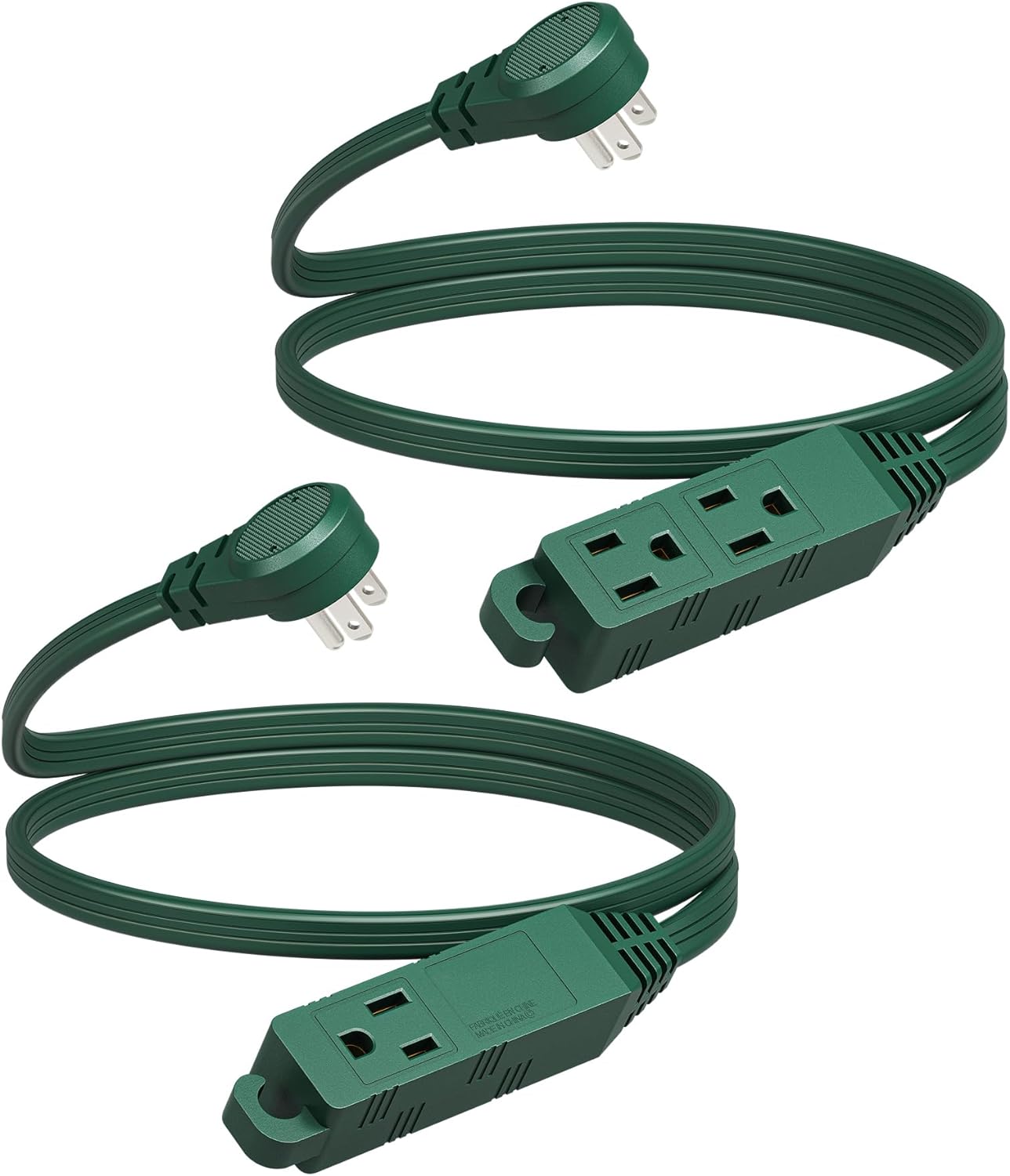 DEWENWILS Flat Extension Cord 3 Prong, 3 Foot Short