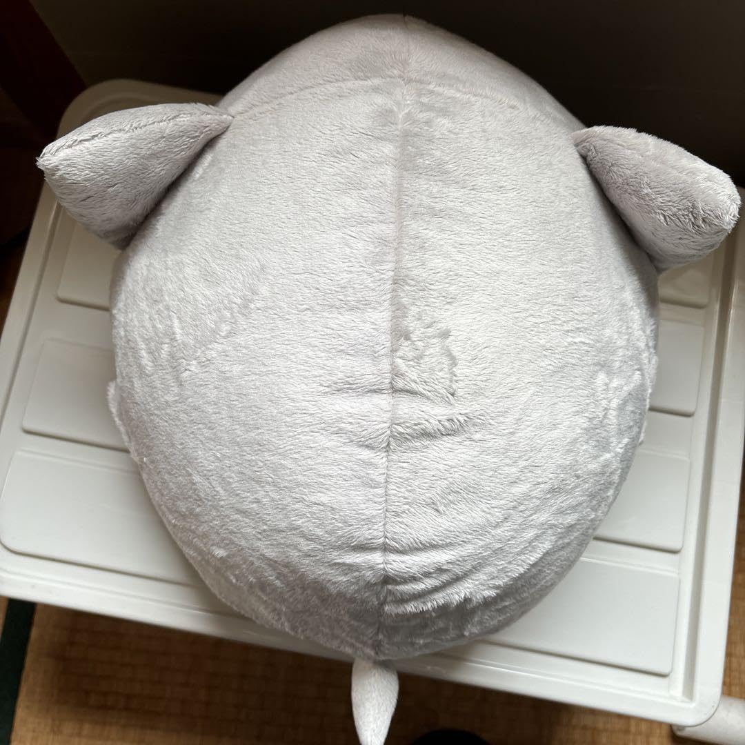 Amazon.co.jp: ねむネコ 4L 灰ねむネコとってもBIGぬいぐるみ