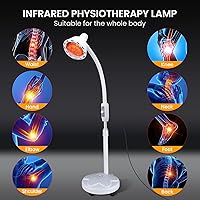 Vista 4 de Holsn Infrared Light, 275W Near Infrared Heat Lamp for Relieve Pain and Muscle Aches, Infrared Light Therapy with Flexible Arm Infrared Heat Lamp