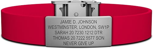 Miniatura 2 de ROAD iD Pulsera de identificación oficial - Pulsera de identificación con cierre de silicona e identificación deportiva para atletas