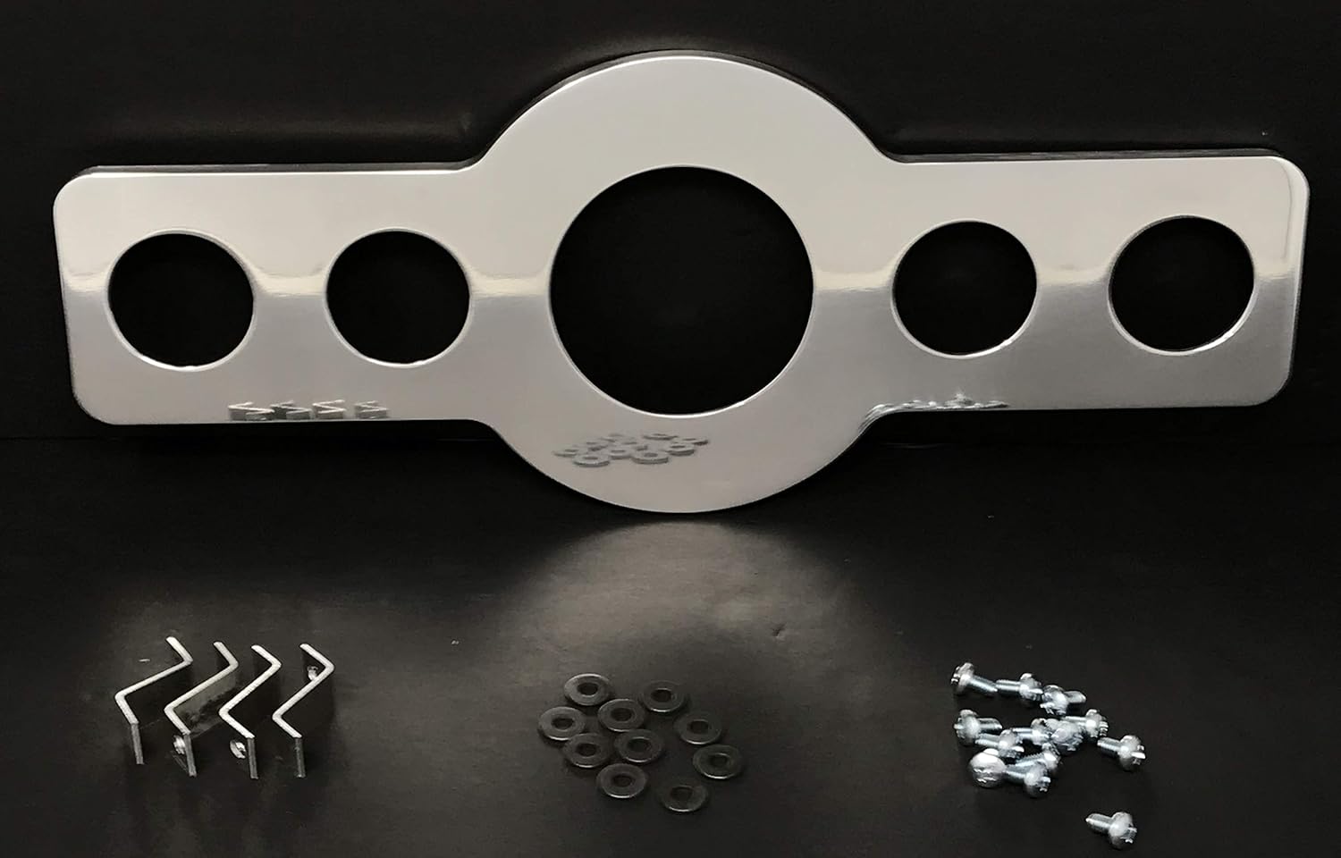 Dolphin Gauges 1946 1947 1948 Pontiac Car (5) Gauge Dash Panel Insert - Rear Mount- Polished Billet Aluminum