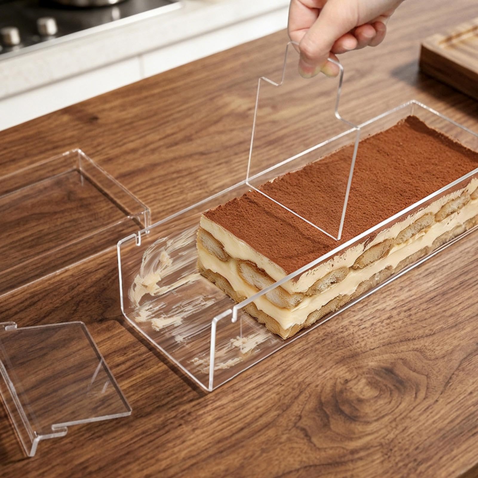 Acryl Kuchenbox Mit Deckel Mousse-Servierbox Mit Deckel Und Seitenwand