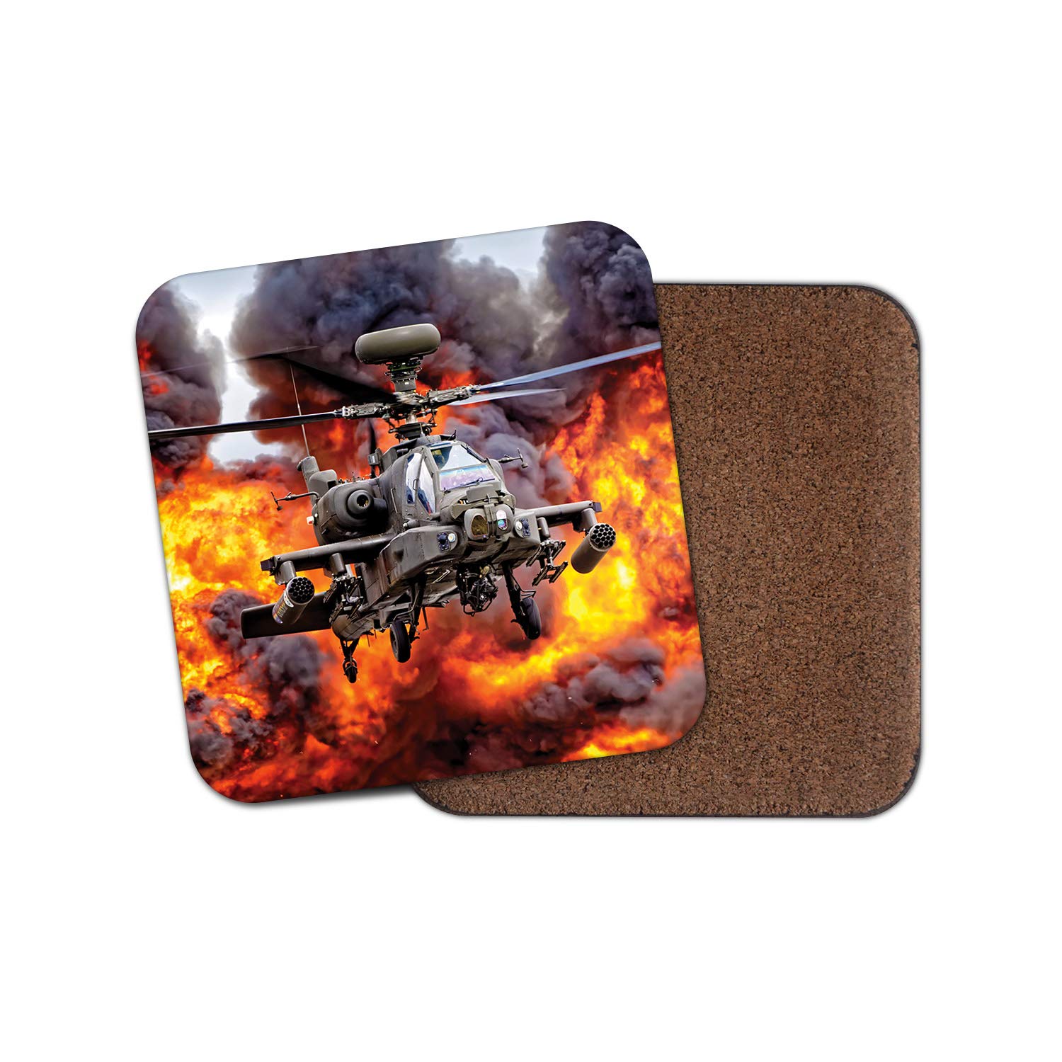 1 x Apache Helicopter Coaster - Air Force Pilot Army Fly #15324