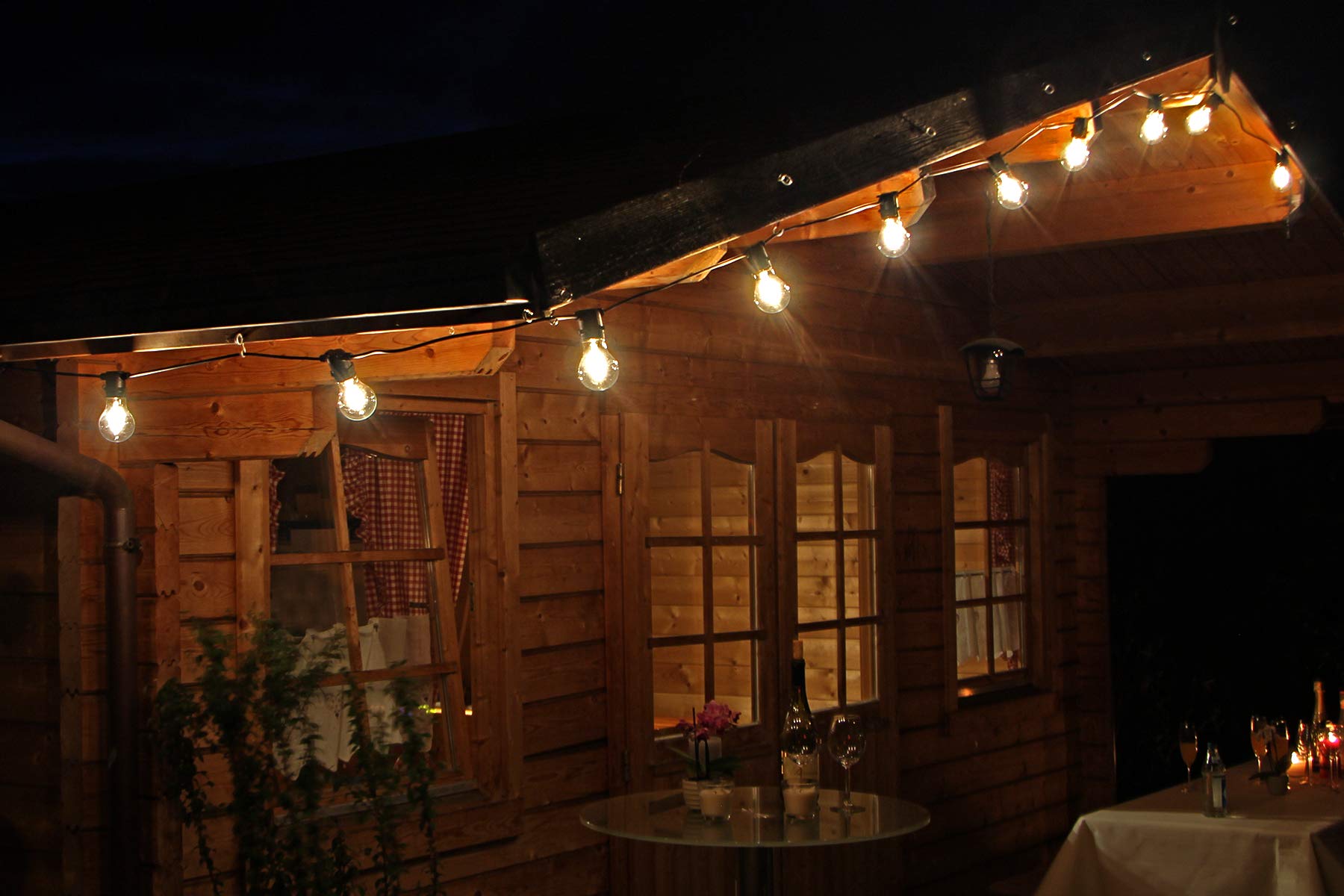 GARTENPIRAT Cadena de luces (guirnalda) 10 bombillas 5 mt longitud extensible
